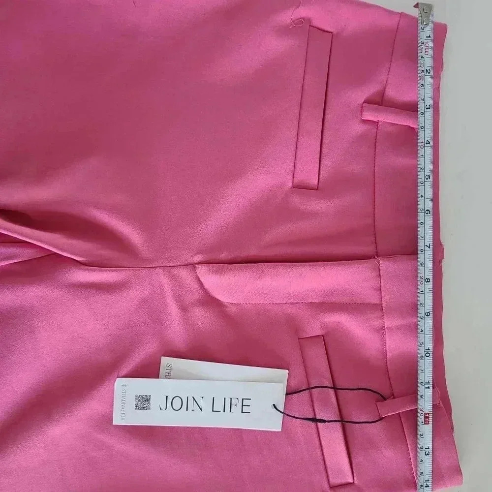 Hot Pink kick flare ankle pants in sizes 6 NWT - Picture 2 of 3
